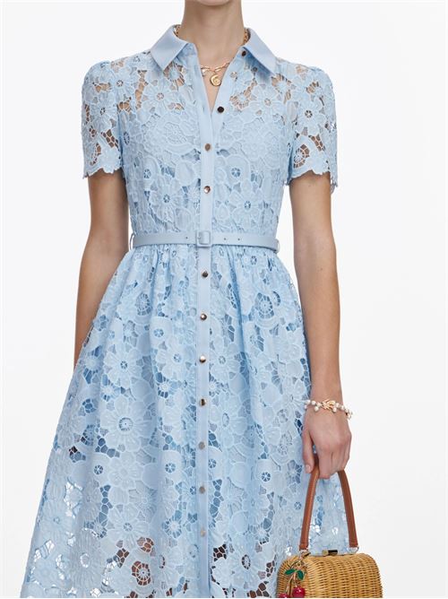 Midi dress SELF PORTRAIT | AC26024MBLBLUE